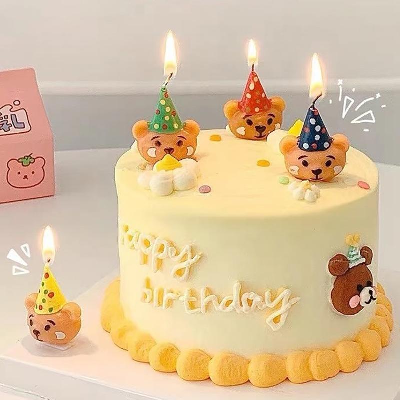 4Pcs/Set Children S Birthday Bear Smile Creative Candle Cake Dessert Decoration Couple Wedding Party Accessories
4Pcs/Set Children S Birthday Bear Smile Creative Candle Cake Dessert Decoration Couple Wedding Party Accessories