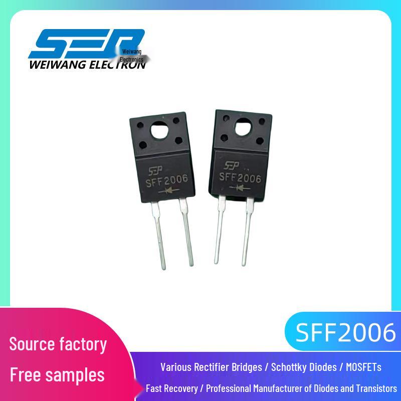 SEP SFF2006 20A 600V Ultrafast Recovery Diode TO220F-2
SEP SFF2006 20A 600V Ultrafast Recovery Diode TO220F-2