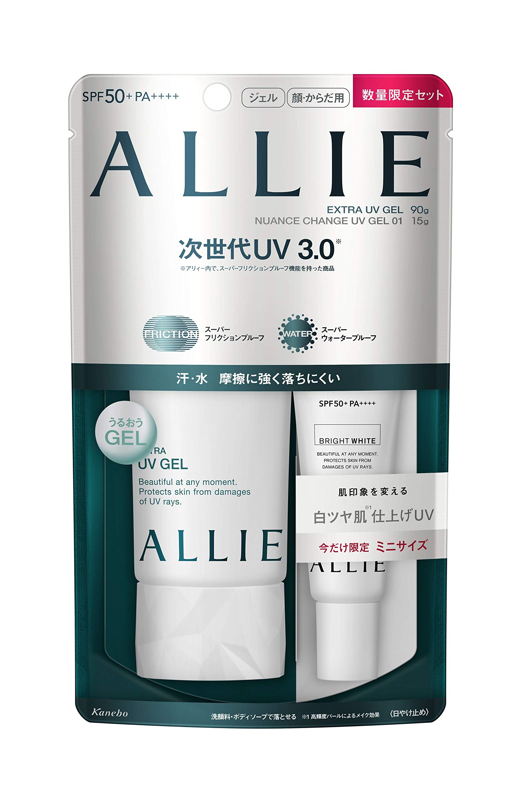 ALLIE Extra UV Gel N 90g Nuance Change UVWT glossy skin with 15g mini Limited set Sunscreen + (white finish) SPF50+/PA++++
ALLIE Extra UV Gel N 90g Nuance Change UVWT glossy skin with 15g mini Limited set Sunscreen + (white finish) SPF50+/PA++++