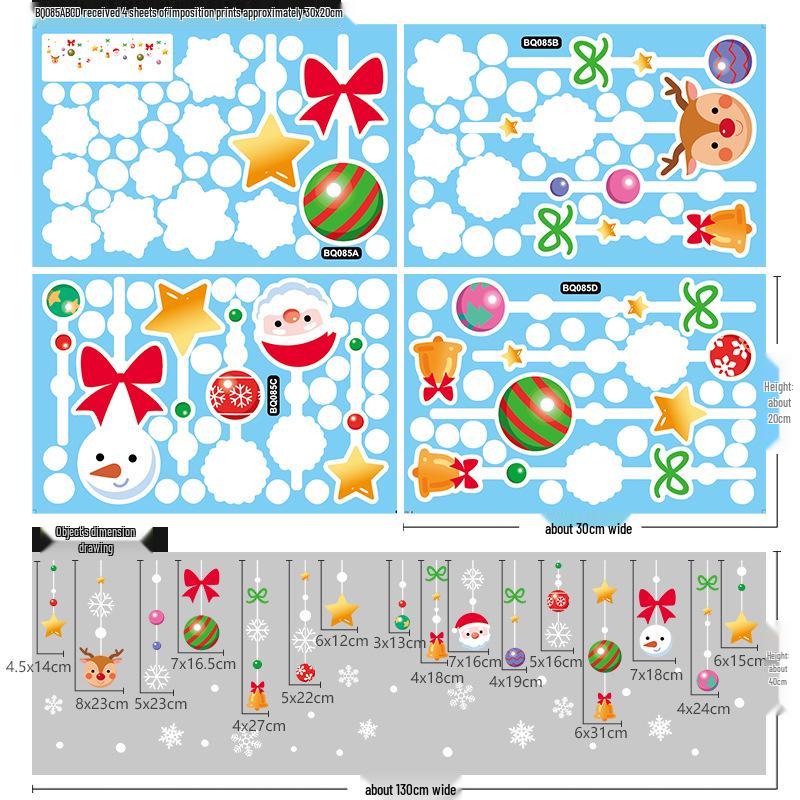 Наклейки на окна «Санта-Клаус и снежинки» - Рождественские наклейки на стекло
Наклейки на окна «Санта-Клаус и снежинки» - Рождественские наклейки на стекло