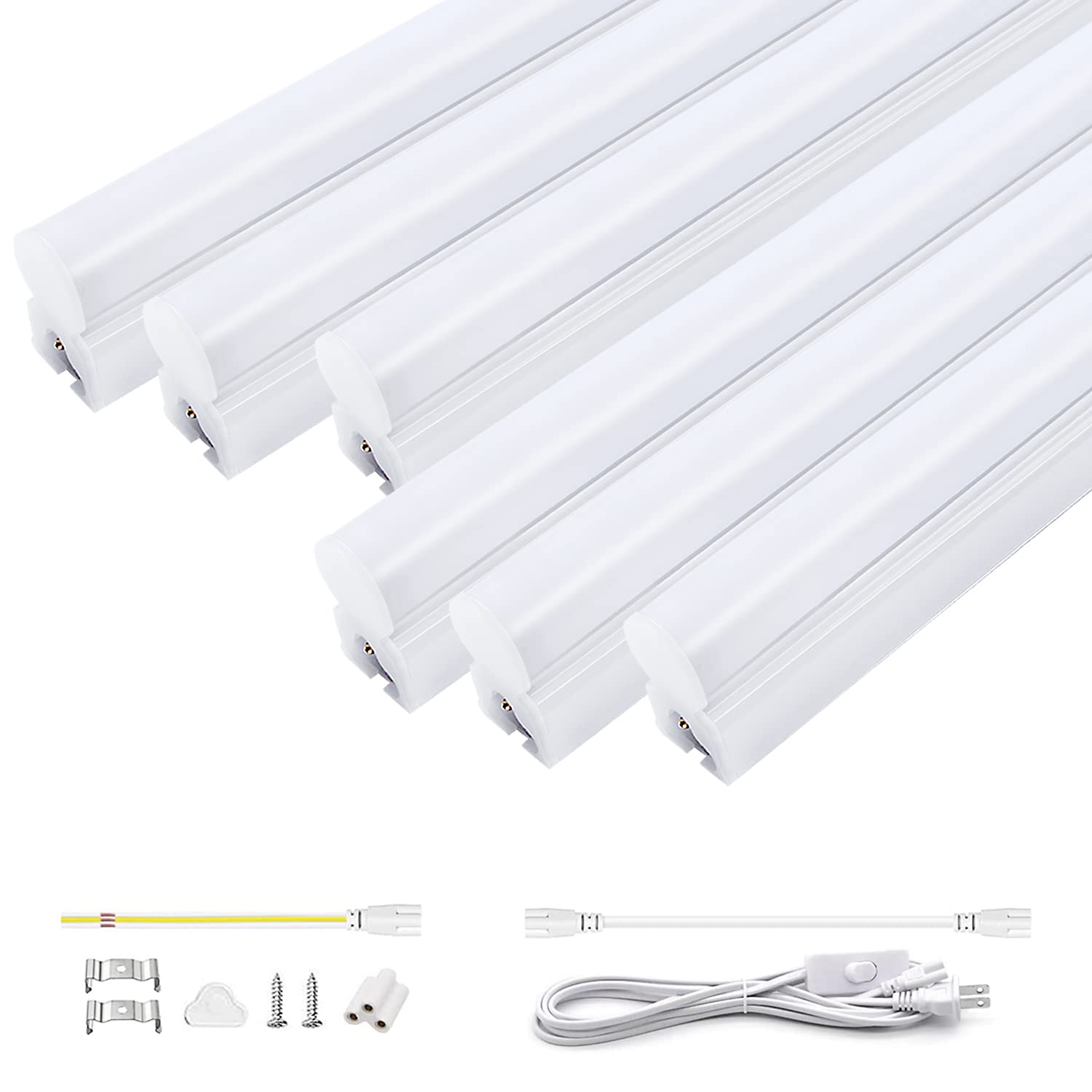 Bright, energy-saving, integrated LED fluorescent light fixture, 20W, 57cm, T5 straight tube, daylight white, high brightness, 1350LM, 9.5W,
Bright, energy-saving, integrated LED fluorescent light fixture, 20W, 57cm, T5 straight tube, daylight white, high brightness, 1350LM, 9.5W,