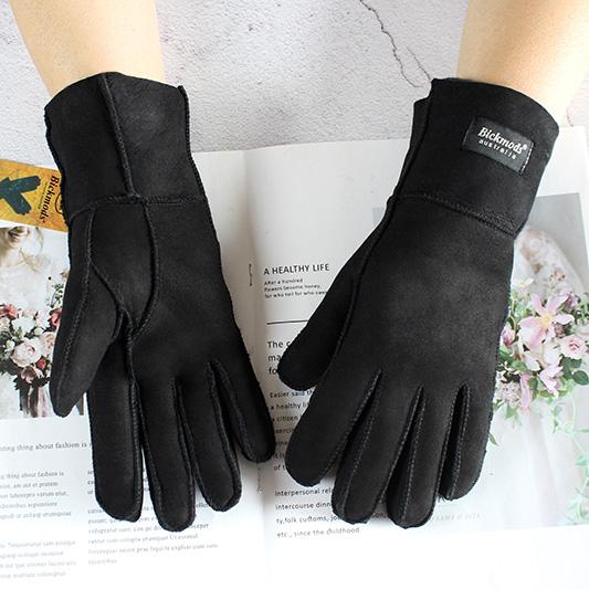 2020 Перчатки из овчины, женские, утолщенные, зимние, теплые, ветрозащитные, для езды на мотоцикле, цветные кожаные перчатки с пальцами One Size