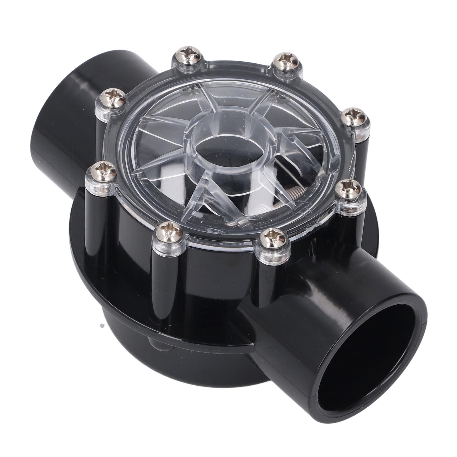 7235 Check Valve 180 Degree Replacement for Pools Spas Straight Through Flow Clear Lid
7235 Check Valve 180 Degree Replacement for Pools Spas Straight Through Flow Clear Lid