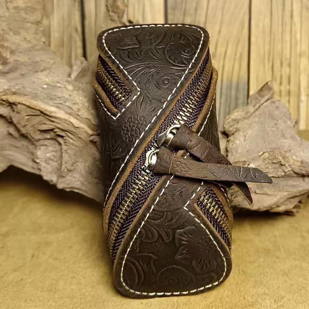 Унісекс Creative Retro Crazy Horse Справжня шкіряна сумка для ключів на блискавці Сумка для ключів у двері автомобіля з ретро шкірою для чоловіків і жінок
Унісекс Creative Retro Crazy Horse Справжня шкіряна сумка для ключів на блискавці Сумка для ключів у двері автомобіля з ретро шкірою для чоловіків і жінок