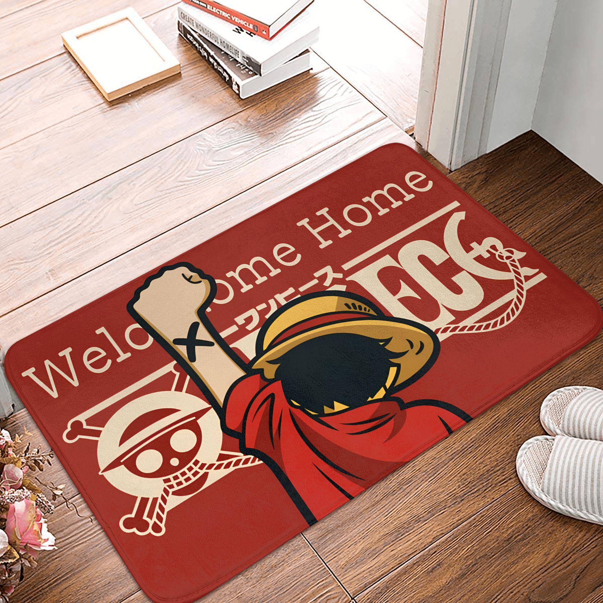 Anime One Piece Doormat Anti-Slip Entrance Bathroom Kitchen Door Floor Mat Pirate King Luffy Living Room Carpet Rug 60cm x 90cm
Anime One Piece Doormat Anti-Slip Entrance Bathroom Kitchen Door Floor Mat Pirate King Luffy Living Room Carpet Rug 60cm x 90cm