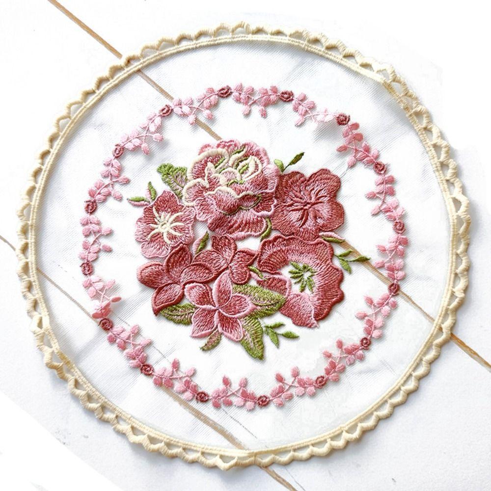 Flower Embroidery Lace Coaster Delicate Doily Handmade Placemat Table Decoration белый
Flower Embroidery Lace Coaster Delicate Doily Handmade Placemat Table Decoration белый