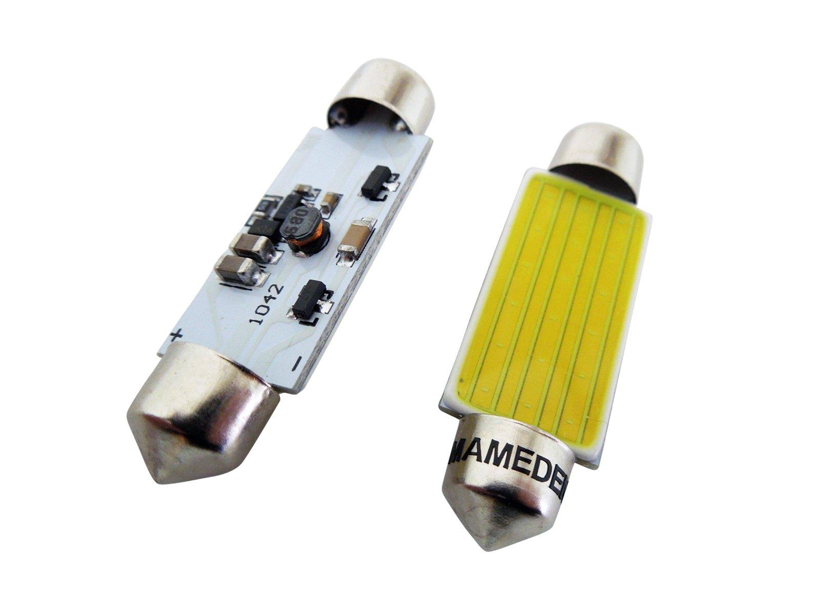 MAMEDEN T10 x 42 COB 12V/24V Compatible Surface-Emitting LED Room Lamp (1: White)
MAMEDEN T10 x 42 COB 12V/24V Compatible Surface-Emitting LED Room Lamp (1: White)