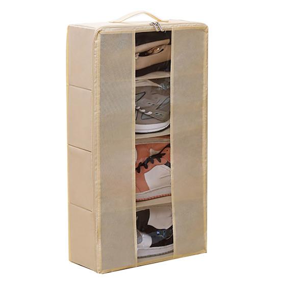 Складная коробка для обуви с прозрачным окном на молнии, большая вместимость, несколько отделений, съемный органайзер для сортировки книг для одежды абрикосовый
Складная коробка для обуви с прозрачным окном на молнии, большая вместимость, несколько отделений, съемный органайзер для сортировки книг для одежды абрикосовый