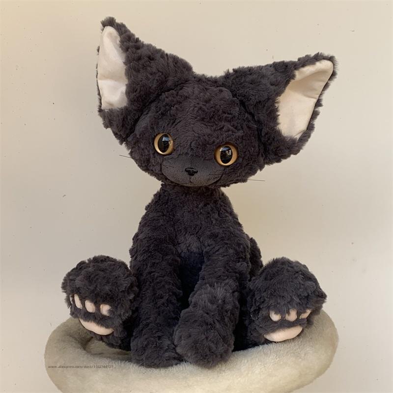 Swag Cool Devon Rex Cat Plushie Pushed Curly Hair Spirit Of Black Cats Kitten Плюшеві іграшки Подарунок на день народження дівчинці Хлопчику abou37-40cm
Swag Cool Devon Rex Cat Plushie Pushed Curly Hair Spirit Of Black Cats Kitten Плюшеві іграшки Подарунок на день народження дівчинці Хлопчику abou37-40cm