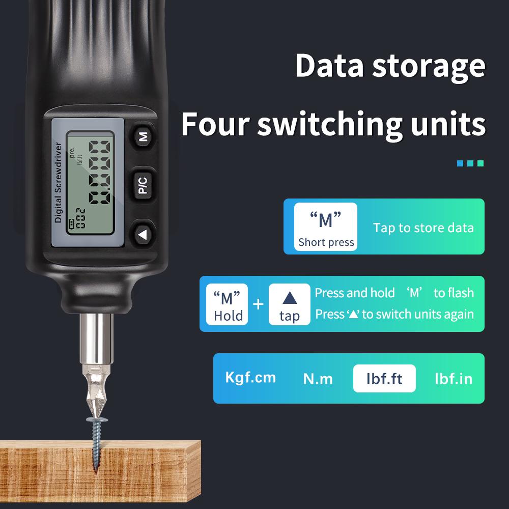 Digital Preset Torque Screwdriver Torque Screwdriver Adjustable Idle Slip Torque Wrench Dynamometer Batch Head Torque Meter чорний
Digital Preset Torque Screwdriver Torque Screwdriver Adjustable Idle Slip Torque Wrench Dynamometer Batch Head Torque Meter чорний