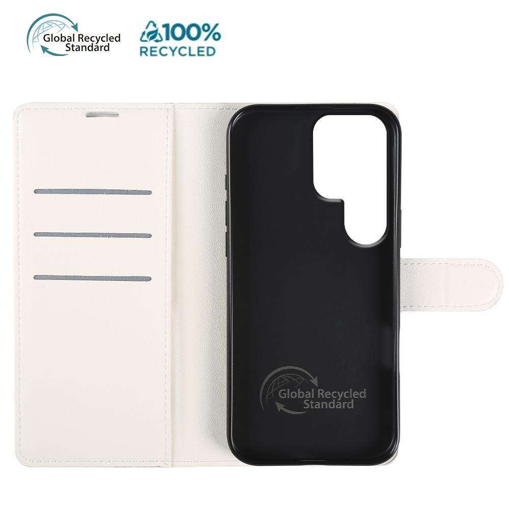 For Samsung Galaxy S25 Ultra Stand Case Biobased Eco-Friendly RPET RPVB Slim Phone Cover with Wallet Black
For Samsung Galaxy S25 Ultra Stand Case Biobased Eco-Friendly RPET RPVB Slim Phone Cover with Wallet Black