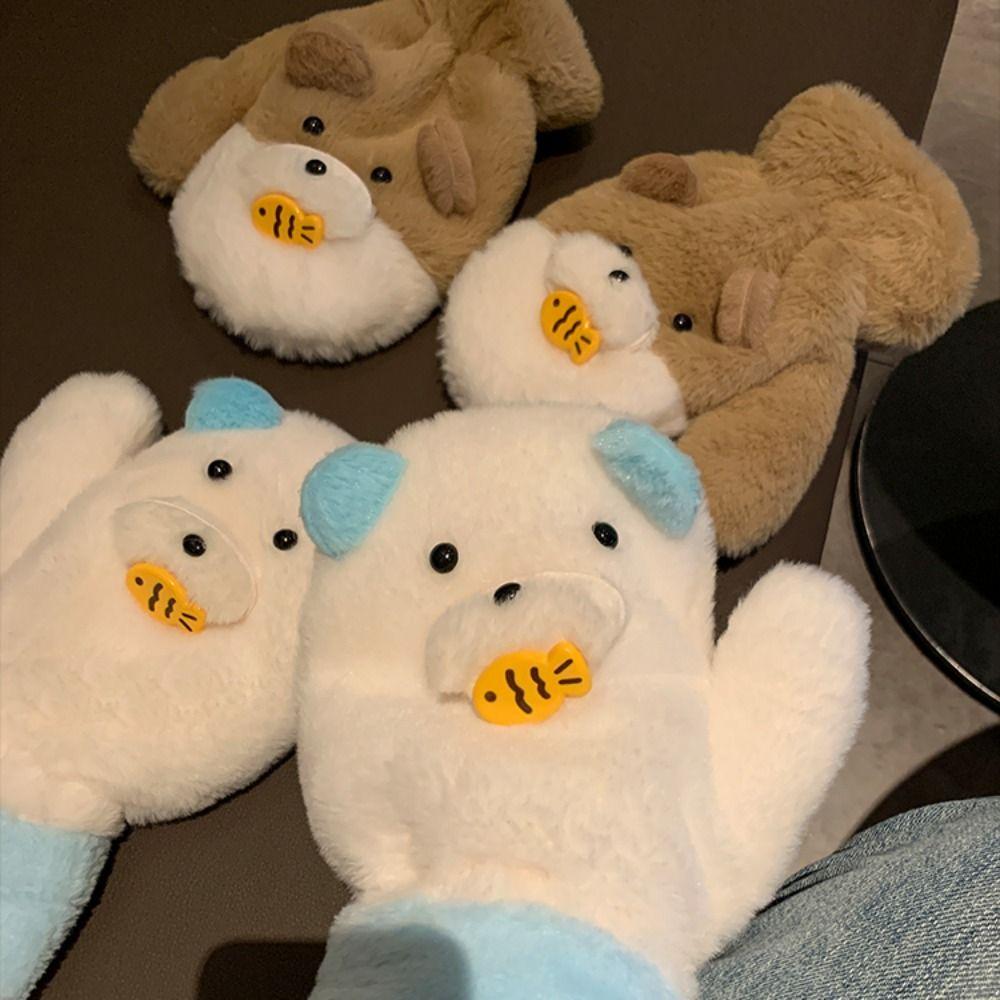 Eat Fish Bear Earmuff Scarf Finger Gloves Plush Scarf Glove Set Winter Plush Earflap Skiing Style 3
Eat Fish Bear Earmuff Scarf Finger Gloves Plush Scarf Glove Set Winter Plush Earflap Skiing Style 3