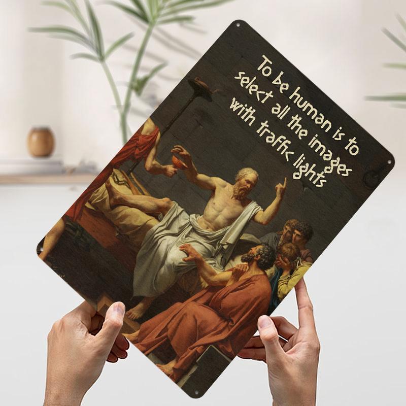Socrates Internet Meme Tinplate Poster Customized Wall Art Vintage Retro Metal Signs for Bedroom Decoration Room Decor Men Home 20x30cm(7.8x11.8inch)
Socrates Internet Meme Tinplate Poster Customized Wall Art Vintage Retro Metal Signs for Bedroom Decoration Room Decor Men Home 20x30cm(7.8x11.8inch)