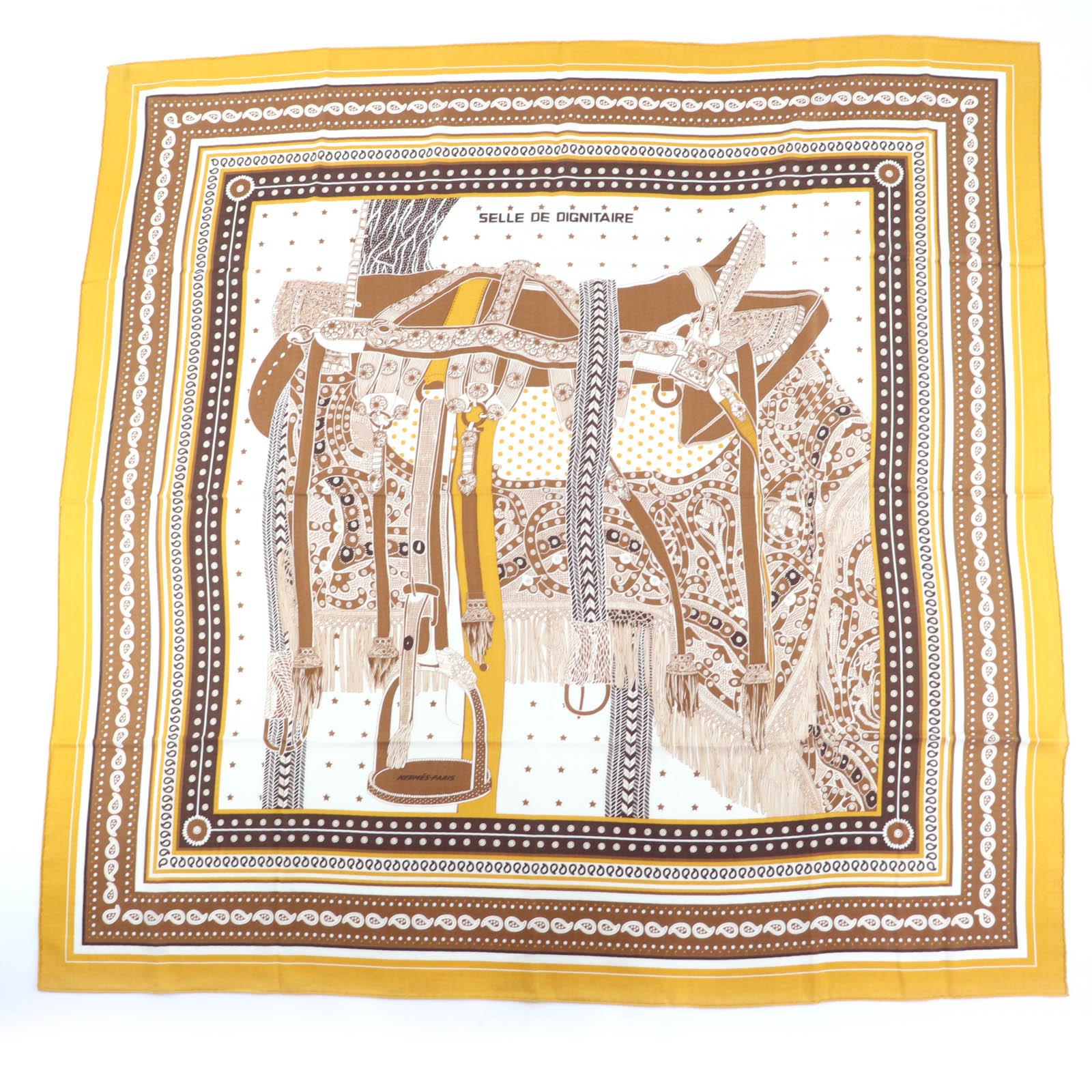 Pristine HERMES scarf SELLE DE DIGNITAIRE Saddle of the Dignitary cashmere Women Used
Pristine HERMES scarf SELLE DE DIGNITAIRE Saddle of the Dignitary cashmere Women Used