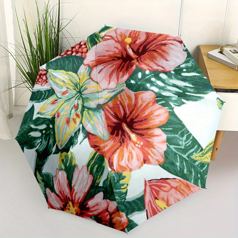 1pc Automatic Open Compact Umbrella - Tropical Hibiscus Flower design in Red, Orange, Green - Lightweight Travel Umbrella with (as the picture,Iron&8K)
1pc Automatic Open Compact Umbrella - Tropical Hibiscus Flower design in Red, Orange, Green - Lightweight Travel Umbrella with (as the picture,Iron&8K)