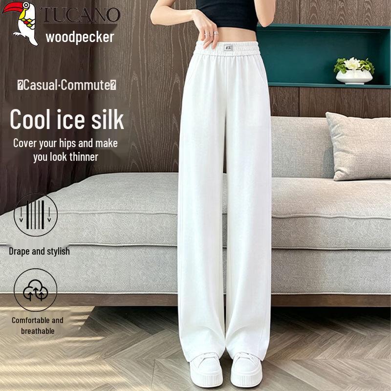 Women s Ice Silk Wide-Leg High-Waist Casual Pants L
Women s Ice Silk Wide-Leg High-Waist Casual Pants L