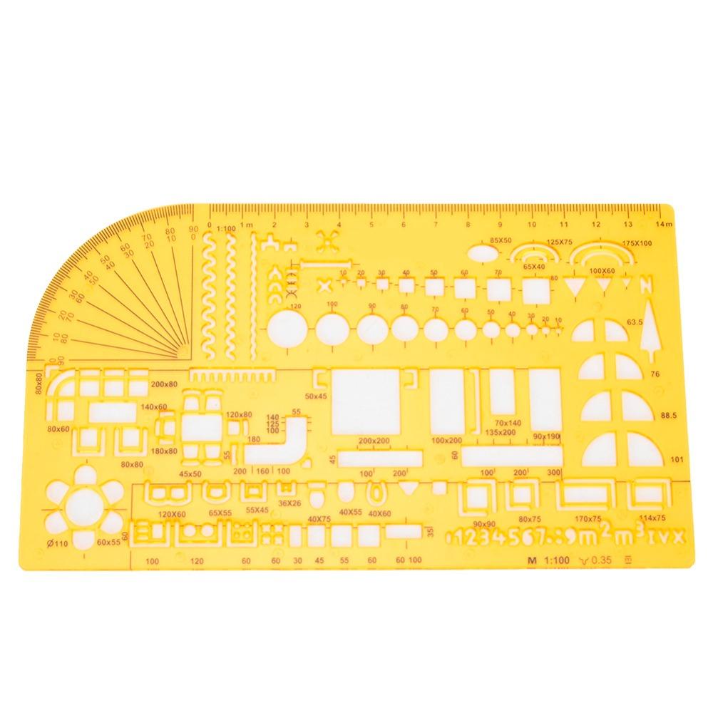 K-Resin Drawing Template Yellow Hollow Ruler Drawing Helper Drafting Template Office 4355
K-Resin Drawing Template Yellow Hollow Ruler Drawing Helper Drafting Template Office 4355