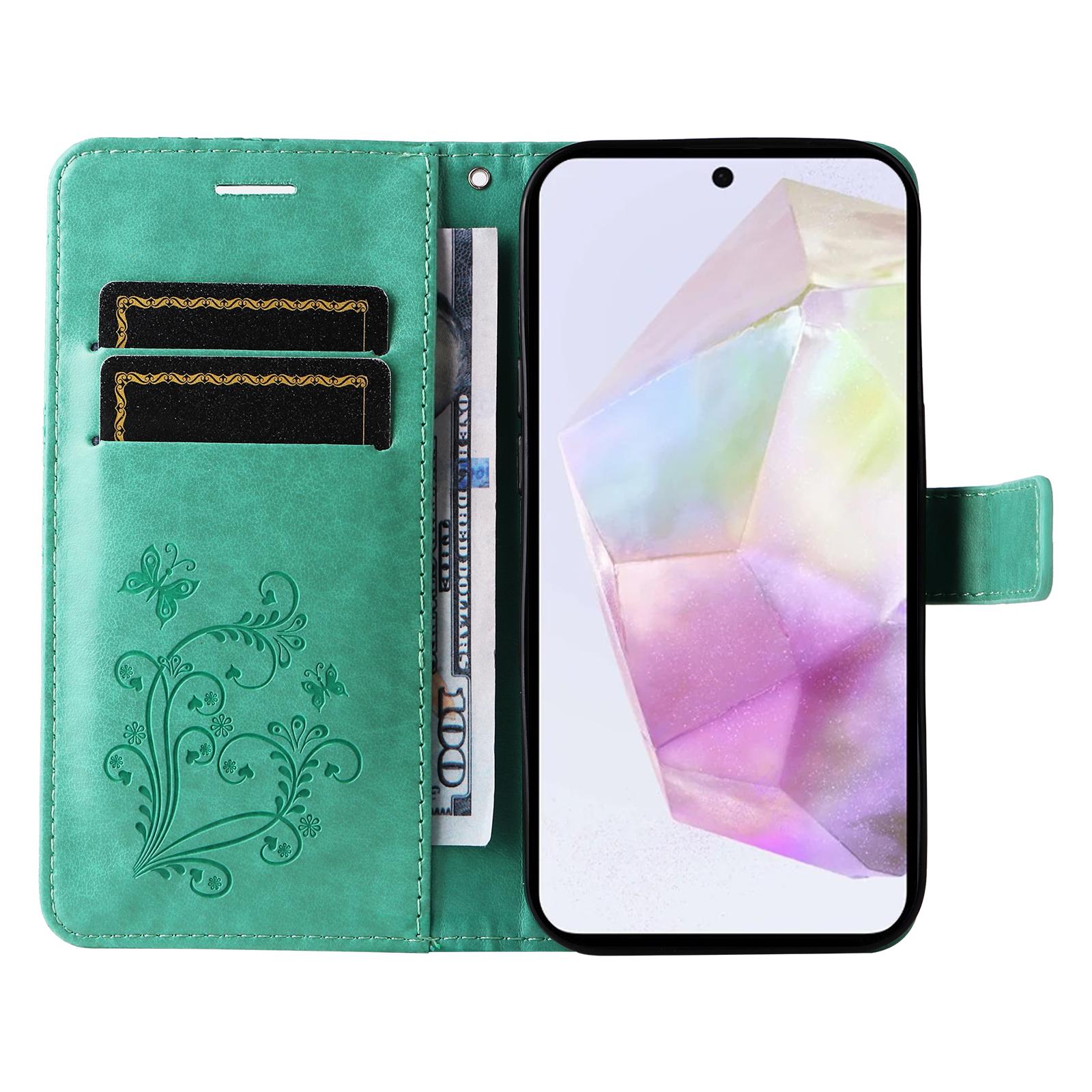 For Samsung Galaxy A56 5G Wallet Case Floral Butterfly Imprinted Leather Phone Cover Stand Green
For Samsung Galaxy A56 5G Wallet Case Floral Butterfly Imprinted Leather Phone Cover Stand Green