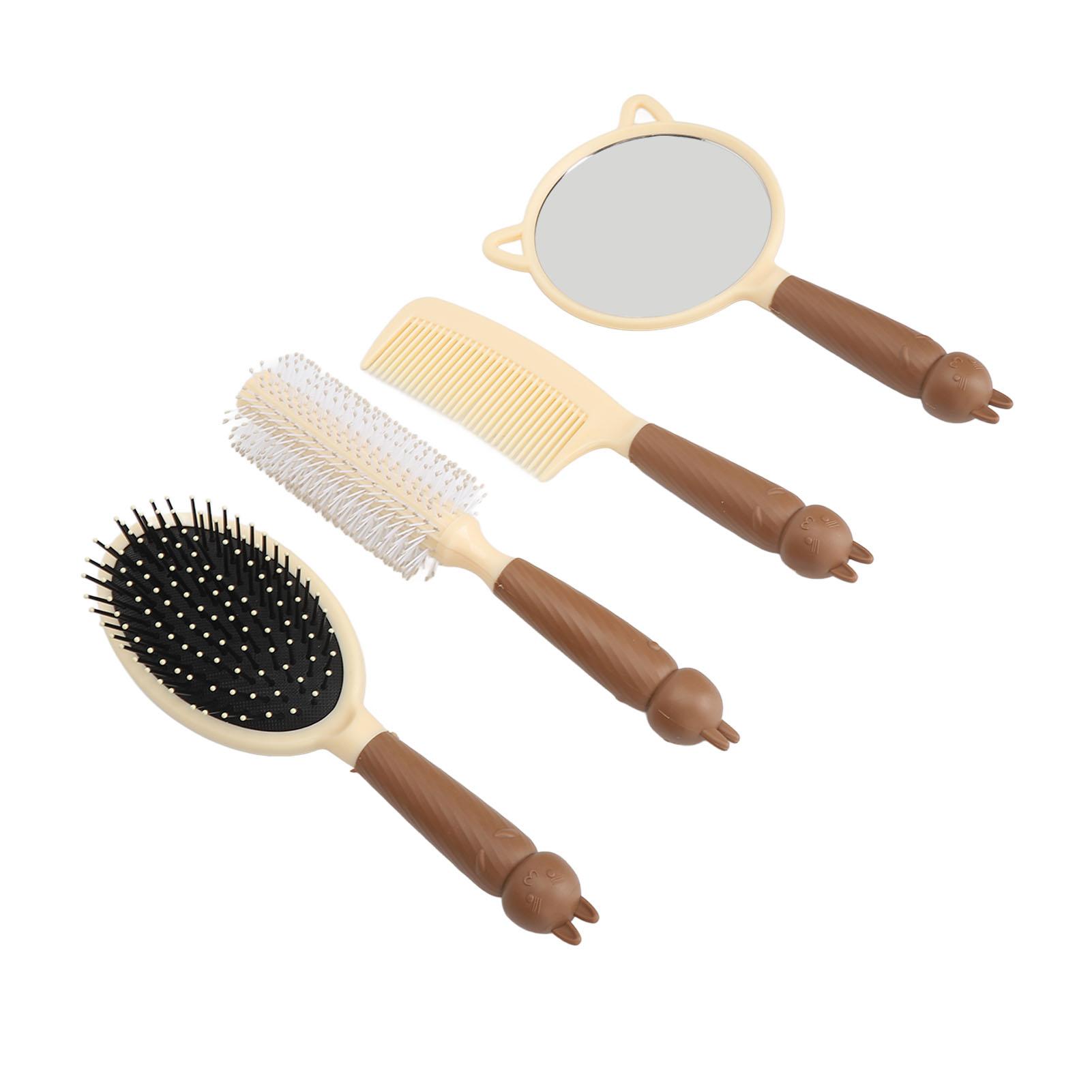 4PCS Set Women Cartoon Comb Set Kitty Hair Brushes and Comb with Mirror for Home Travel Office
4PCS Set Women Cartoon Comb Set Kitty Hair Brushes and Comb with Mirror for Home Travel Office