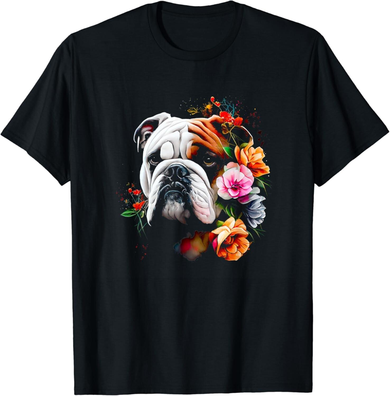 Watercolor English Bulldog with flowers Gift Unisex T-Shirt 5XL різнокольоровий
Watercolor English Bulldog with flowers Gift Unisex T-Shirt 5XL різнокольоровий