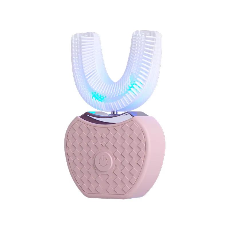 Intelligent automatic U-shaped 4-mode toothbrush, sonic electric toothbrush, USB charging, teeth whitening, blue light sonic рожевий
Intelligent automatic U-shaped 4-mode toothbrush, sonic electric toothbrush, USB charging, teeth whitening, blue light sonic рожевий