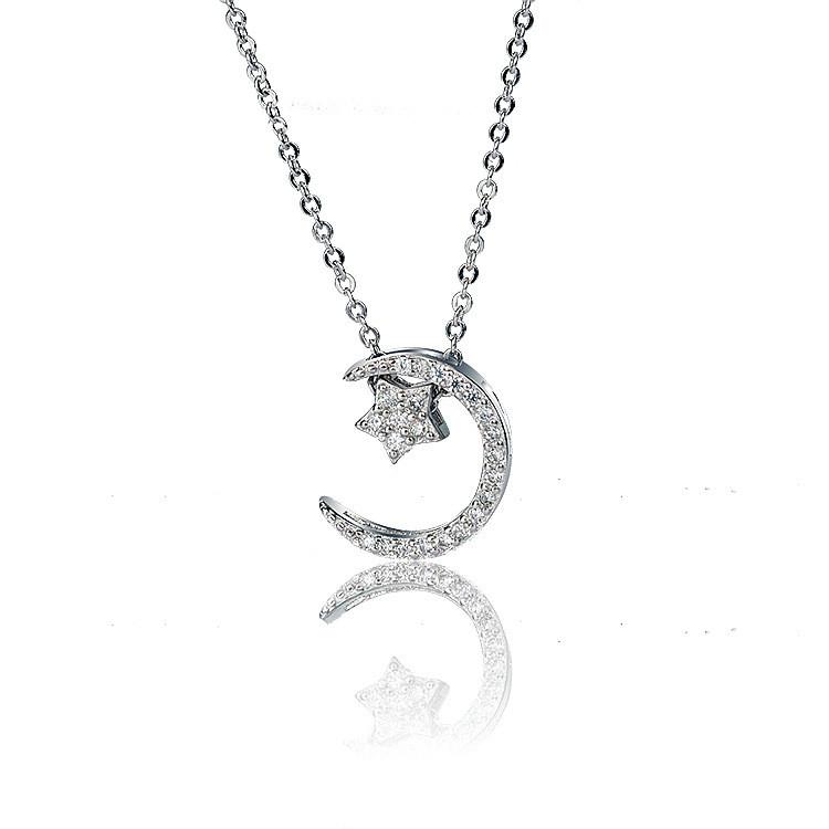 White Copperplated Stylish Gold Star Necklace Pendant Trendy Moon Crystal Pendant Women For
White Copperplated Stylish Gold Star Necklace Pendant Trendy Moon Crystal Pendant Women For