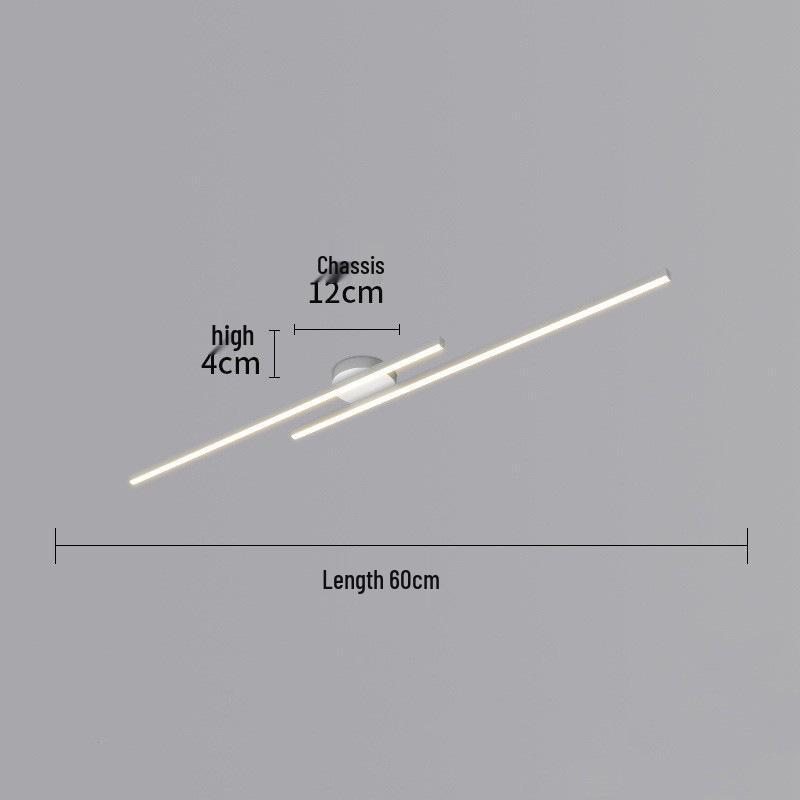 Sleek Nordic Modern Aisle Ceiling Light for Corridor or Entryway 60cm White Front-and-Back
Sleek Nordic Modern Aisle Ceiling Light for Corridor or Entryway 60cm White Front-and-Back