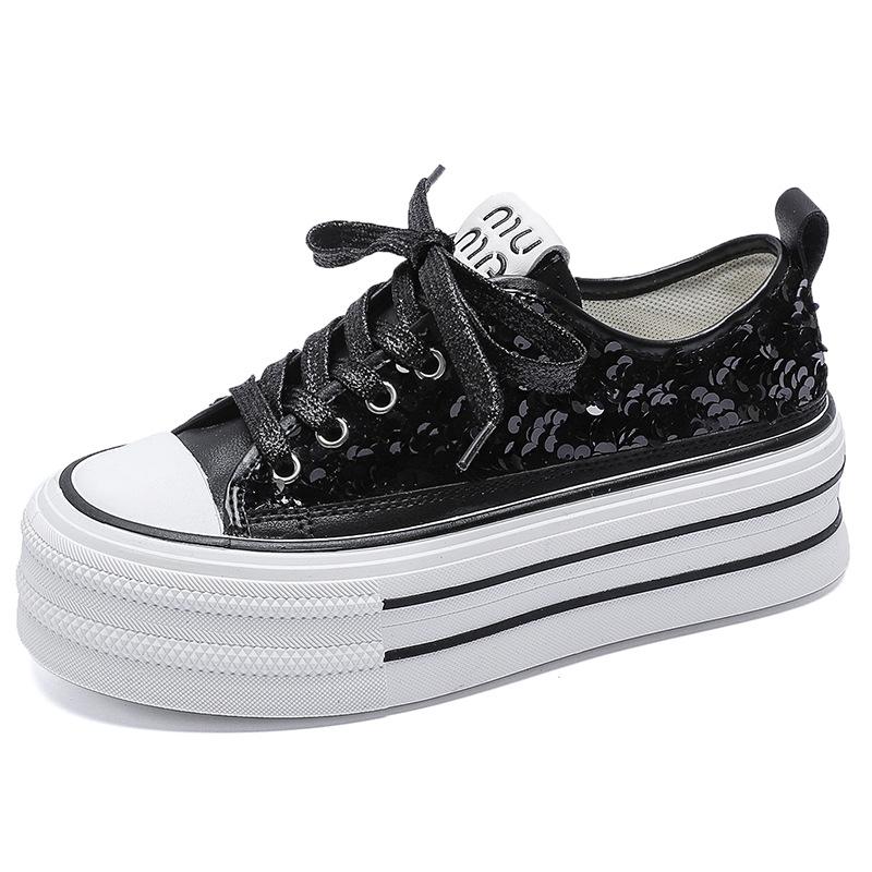 Sequins Internet celebrity women s shoes 2025 spring new versatile Korean version muffin women s shoes trendy single shoes platform heightening board 35
Sequins Internet celebrity women s shoes 2025 spring new versatile Korean version muffin women s shoes trendy single shoes platform heightening board 35