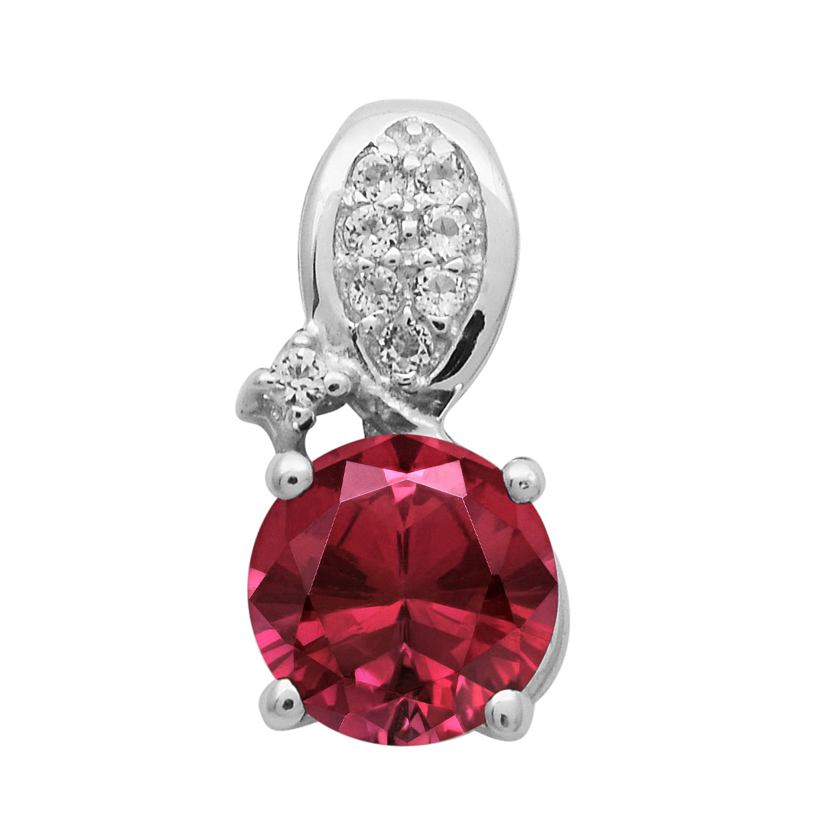 Multi Stone Round Solitaire Pendant - Sterling Silver
Multi Stone Round Solitaire Pendant - Sterling Silver