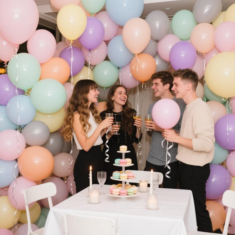 50 5-inch macaron latex balloons in mixed colors, very suitable for birthday party decoration
50 5-inch macaron latex balloons in mixed colors, very suitable for birthday party decoration