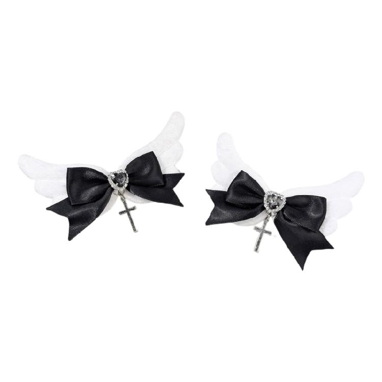 Delicate Winged Hair Bows For Baby Girls Breathable Ribbon Hairpin Styling Accessories Daily Outings Holiday Event чорний
Delicate Winged Hair Bows For Baby Girls Breathable Ribbon Hairpin Styling Accessories Daily Outings Holiday Event чорний