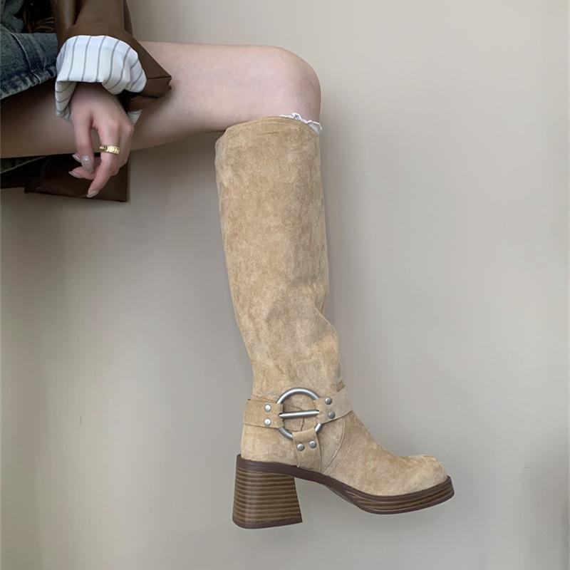 Ретро ковбойские сапоги на толстом каблуке с квадратным носком, 2025 новинка, универсальные матовые кожаные ботфорты до колена 34 верблюд
Ретро ковбойские сапоги на толстом каблуке с квадратным носком, 2025 новинка, универсальные матовые кожаные ботфорты до колена 34 верблюд