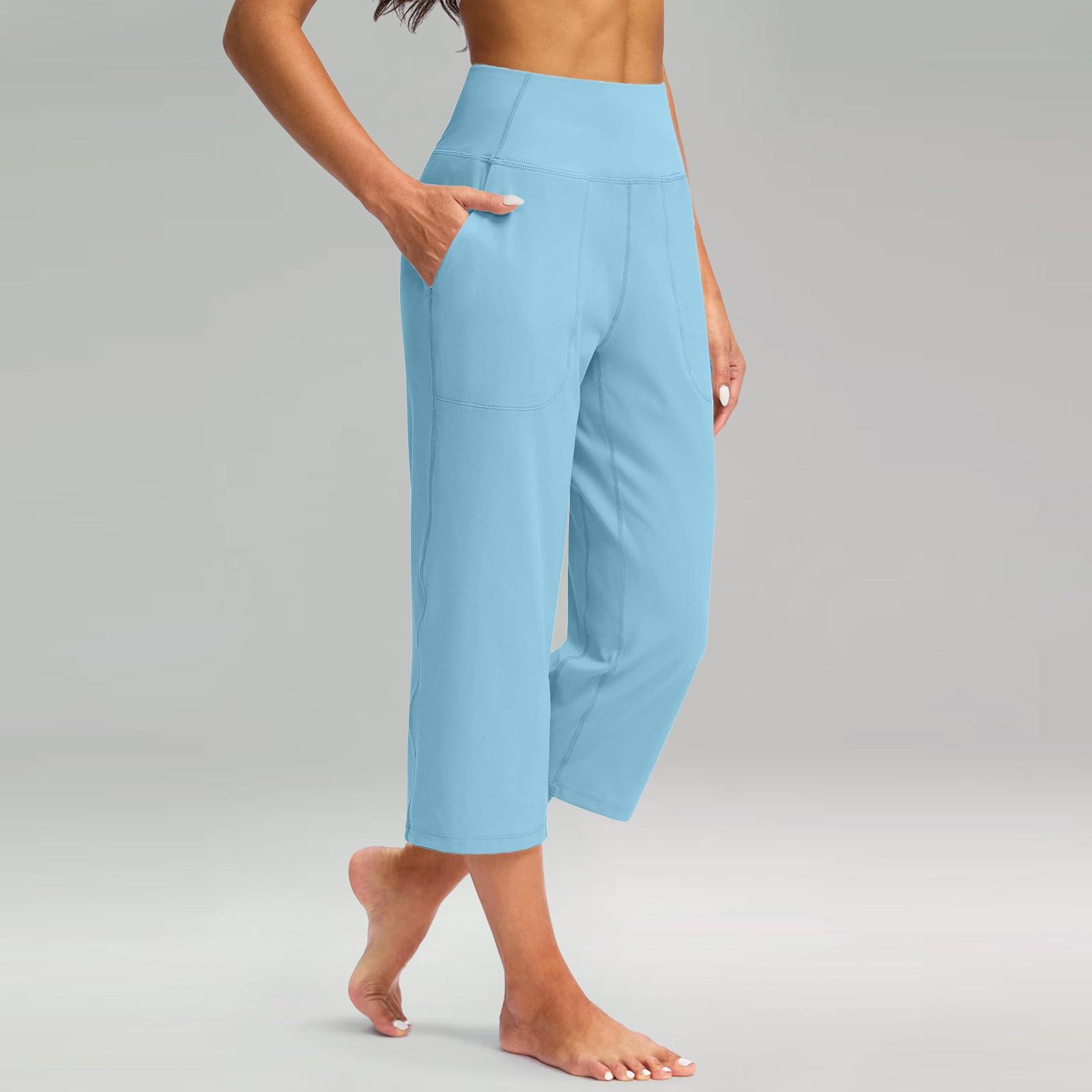 Женские эластичные брюки 3/4 с высокой талией, повседневные брюки-капри с широкими штанинами для активного отдыха, брюки с карманами L
Женские эластичные брюки 3/4 с высокой талией, повседневные брюки-капри с широкими штанинами для активного отдыха, брюки с карманами L