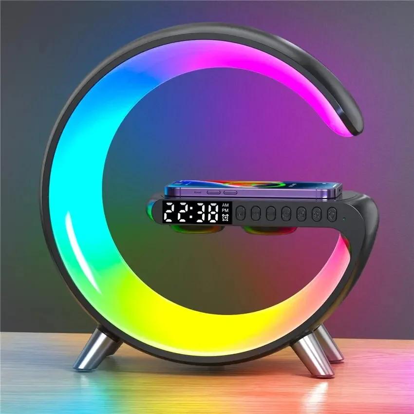 G Беспроводная зарядная подставка Будильник Bluetooth-динамик RGB Ночной светильник Быстрая зарядная станция Док-станция для iPhone Samsung Xiaomi
G Беспроводная зарядная подставка Будильник Bluetooth-динамик RGB Ночной светильник Быстрая зарядная станция Док-станция для iPhone Samsung Xiaomi