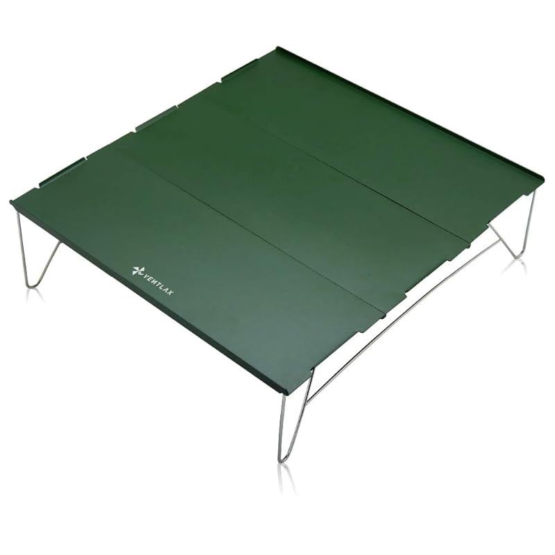 VENTLAX camping table low table Made of aluminum Lightweight 650g compact Heat resistant 250 degrees folding design 3 disc set (Forest Green)
VENTLAX camping table low table Made of aluminum Lightweight 650g compact Heat resistant 250 degrees folding design 3 disc set (Forest Green)