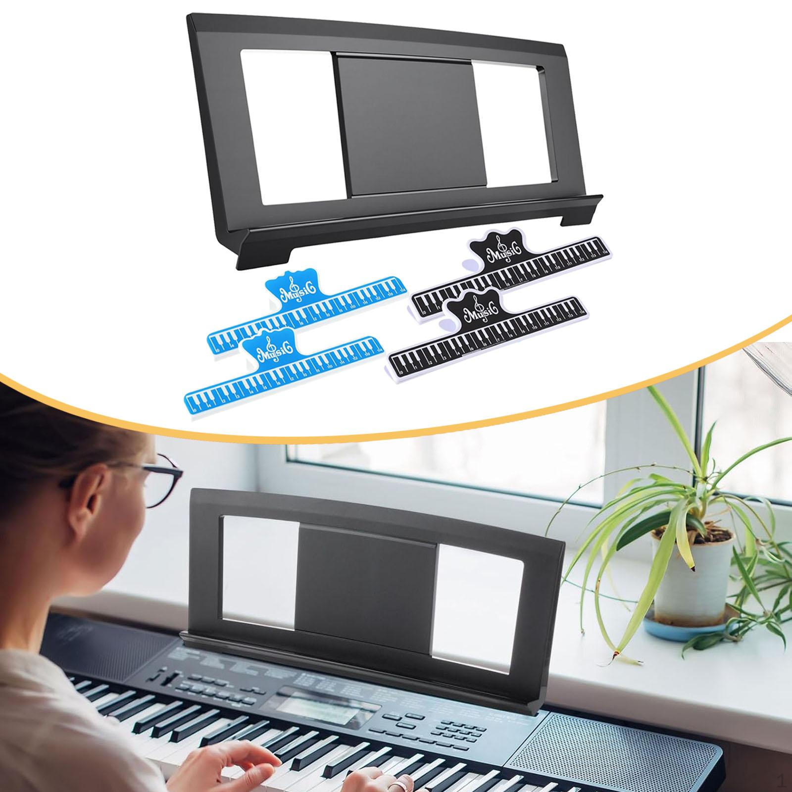 Electronic Keyboard Music Stand Score Musical Instrument Accessories Black Blue Clips
Electronic Keyboard Music Stand Score Musical Instrument Accessories Black Blue Clips