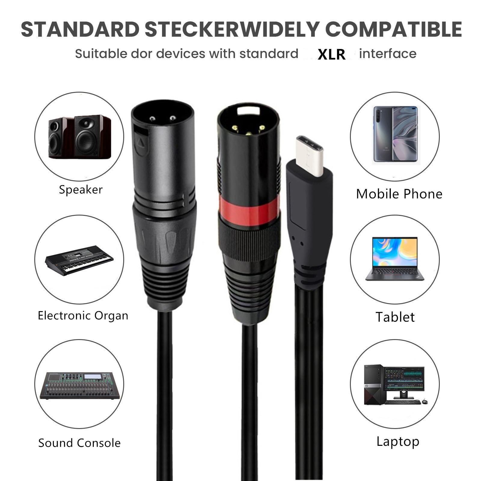 Кабель USB C на двойной XLR 3-контактный, штекер XLR на USB C адаптер-конвертер для смартфонов, ноутбуков, совместимый с усилителями, микшерами
Кабель USB C на двойной XLR 3-контактный, штекер XLR на USB C адаптер-конвертер для смартфонов, ноутбуков, совместимый с усилителями, микшерами