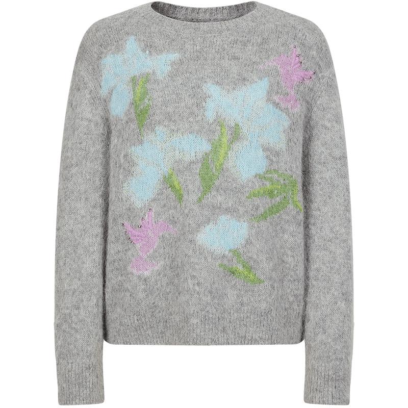 Женский повседневный свитер из жаккардового трикотажа фацелии L
Женский повседневный свитер из жаккардового трикотажа фацелии L