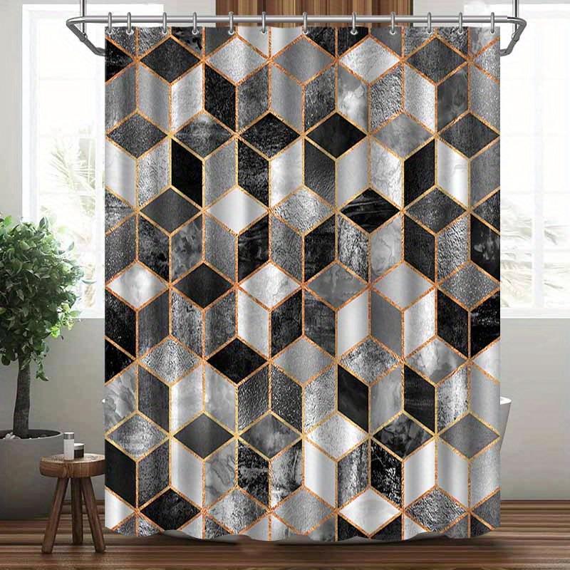 1pc Elegant Geometric Hexagonal Pattern Shower Curtain - Polyester, Machine Washable, Durable & Easy Hang, Ideal for Bathroom 90x180cm
1pc Elegant Geometric Hexagonal Pattern Shower Curtain - Polyester, Machine Washable, Durable & Easy Hang, Ideal for Bathroom 90x180cm