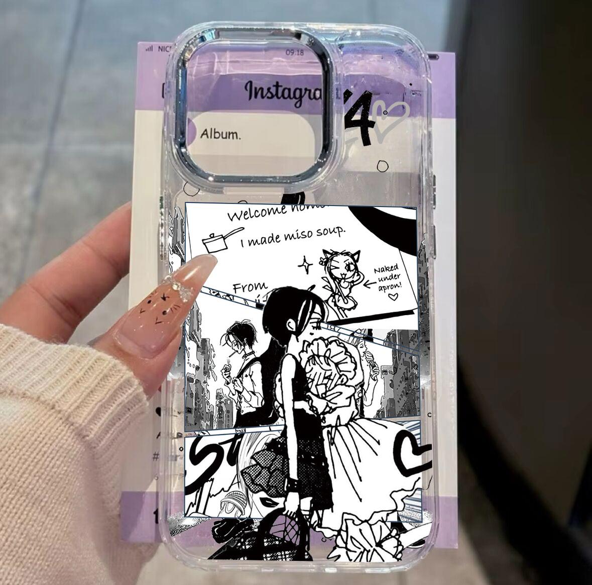 Japan Anime Nana Oosaki Phone Case For iPhone 17 16e 16 15 14 13 12 11 Pro Max X XR XSMAX 8 7 Air Plus Transparent Soft Cover iPhone 15 ProMax
Japan Anime Nana Oosaki Phone Case For iPhone 17 16e 16 15 14 13 12 11 Pro Max X XR XSMAX 8 7 Air Plus Transparent Soft Cover iPhone 15 ProMax
