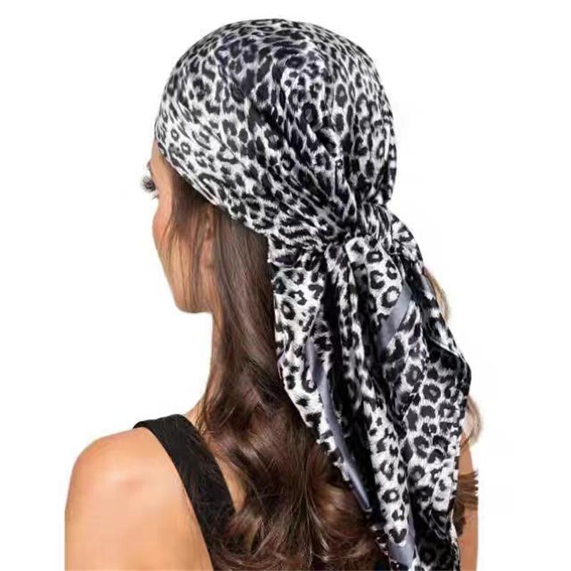 Leopard Scarves Women Leaf Print Foulard Satin Square Head Hijab Scarf Ladies Luxury Shawls Bandana Female Muffler Scarf
Leopard Scarves Women Leaf Print Foulard Satin Square Head Hijab Scarf Ladies Luxury Shawls Bandana Female Muffler Scarf