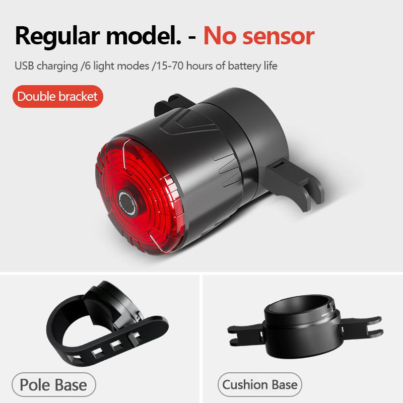 Bike Rear Light Smart Brake Sensing Light Bicycle Tail Light LED Rechargeable Taillight Night Safety Warning Cycling Accessories
Bike Rear Light Smart Brake Sensing Light Bicycle Tail Light LED Rechargeable Taillight Night Safety Warning Cycling Accessories