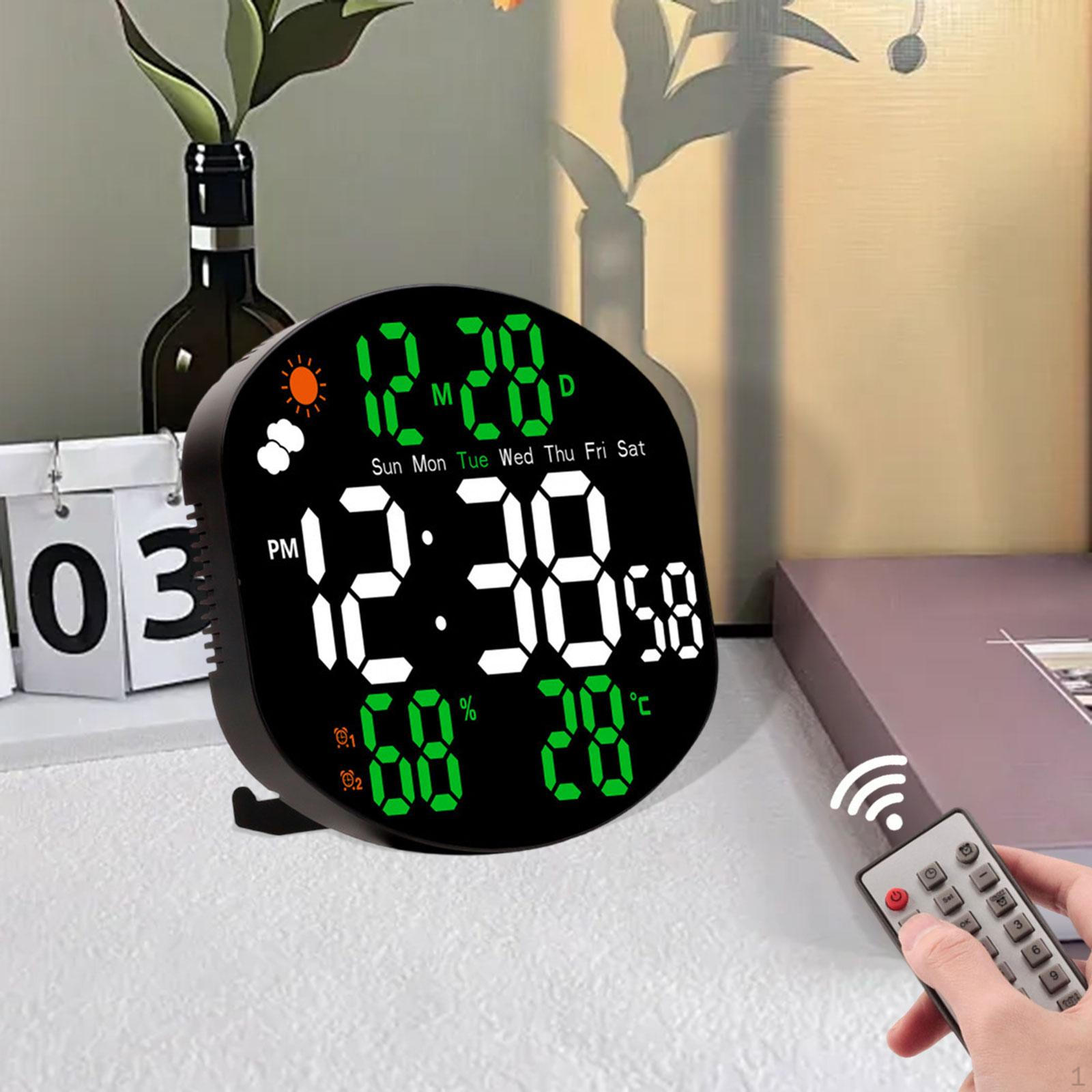 Цифровые настенные часы Будильник Таймер Многофункциональное украшение Мода с контроллером Настольные для зелёный
Цифровые настенные часы Будильник Таймер Многофункциональное украшение Мода с контроллером Настольные для зелёный