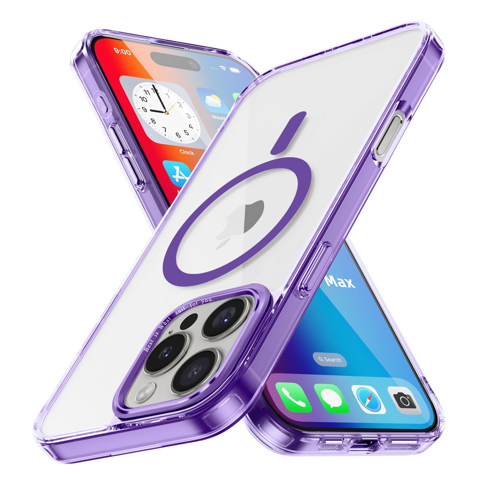 Чохол для iPhone 16 Pro, сумісний з MagSafe, прозорий чохол для телефону з ТПУ+ПК Purple
Чохол для iPhone 16 Pro, сумісний з MagSafe, прозорий чохол для телефону з ТПУ+ПК Purple