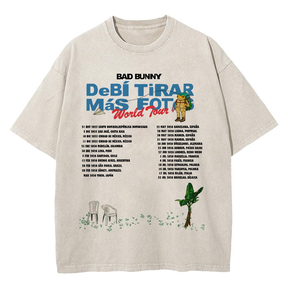 Cotton Vintage Washed Bad Bunny DTMF Residencia Tour T Shirt Men DeB TiRAR MS FOToS Tshirt Black Boxing Tees Shirts S
Cotton Vintage Washed Bad Bunny DTMF Residencia Tour T Shirt Men DeB TiRAR MS FOToS Tshirt Black Boxing Tees Shirts S