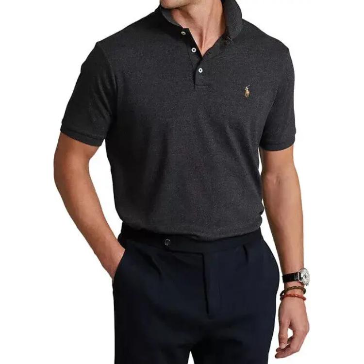 Polo Ralph Lauren Solid Color Logo Embroidered Pullover Straight Fit Short Sleeve Polo Shirt Men tops Dark-Gray 710870645-015 L
Polo Ralph Lauren Solid Color Logo Embroidered Pullover Straight Fit Short Sleeve Polo Shirt Men tops Dark-Gray 710870645-015 L