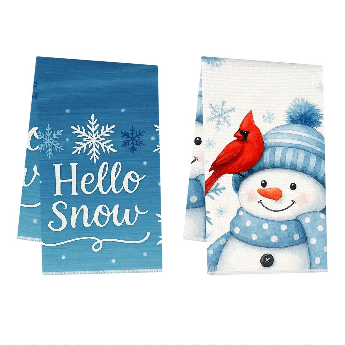 2/4/6pcs set Kitchen Towels blue snowflake snowman blessingsHand Towels Christmas Decorations for Home Noel Dish Towels Gifts 40x60cm
2/4/6pcs set Kitchen Towels blue snowflake snowman blessingsHand Towels Christmas Decorations for Home Noel Dish Towels Gifts 40x60cm