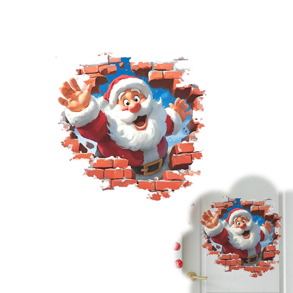 3D Рождественские наклейки на стену, Наклейка Дед Мороз, Наклейка Дед Мороз прорывается сквозь стену для туалета, окна, домашнего праздничного декора
3D Рождественские наклейки на стену, Наклейка Дед Мороз, Наклейка Дед Мороз прорывается сквозь стену для туалета, окна, домашнего праздничного декора