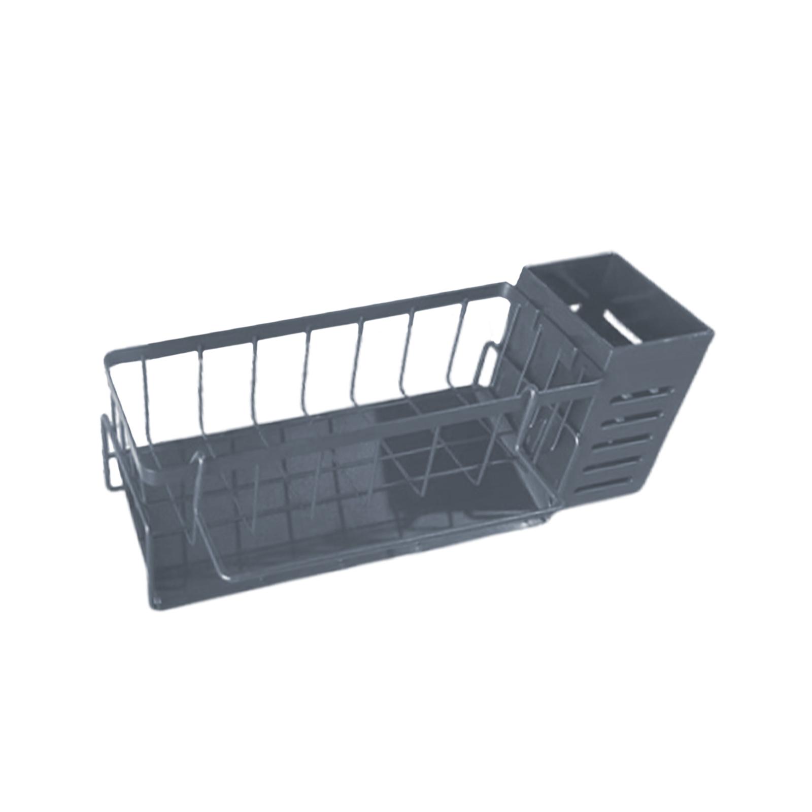 Kitchen Sink Organizer Sponge Holder Kitchen Gadget with Chopstick Holder Drainer Rack for Restaurant Washroom Counter Cafe сірий колір
Kitchen Sink Organizer Sponge Holder Kitchen Gadget with Chopstick Holder Drainer Rack for Restaurant Washroom Counter Cafe сірий колір