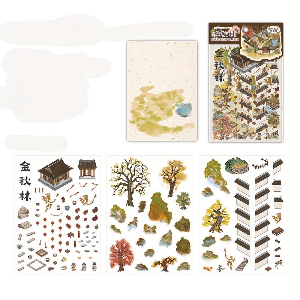 4Sheets/bag PET Fun National Chinese Style Three-Dimensional Landscaping Stickers Fun Small House DIY Scene Decoration Stickers
4Sheets/bag PET Fun National Chinese Style Three-Dimensional Landscaping Stickers Fun Small House DIY Scene Decoration Stickers